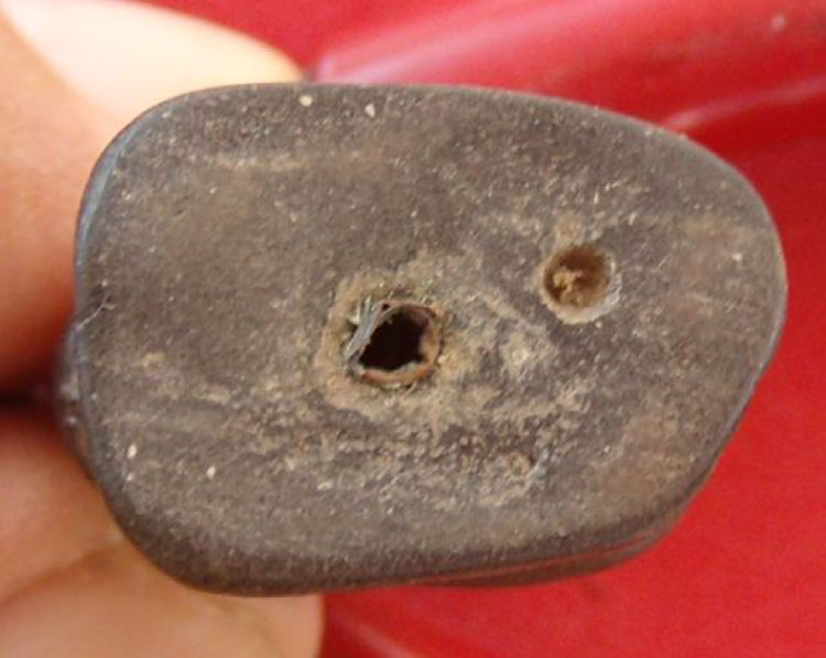 ลิงจับหลักหรือ หนุมานเนื้อผงว่านไม่ทราบที่ ไม่มีในกูเกิล ฐานฝังตะกรุด