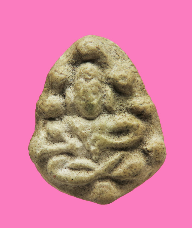 พระอุปคุต เนื้อผง เก่า หลังยันต์