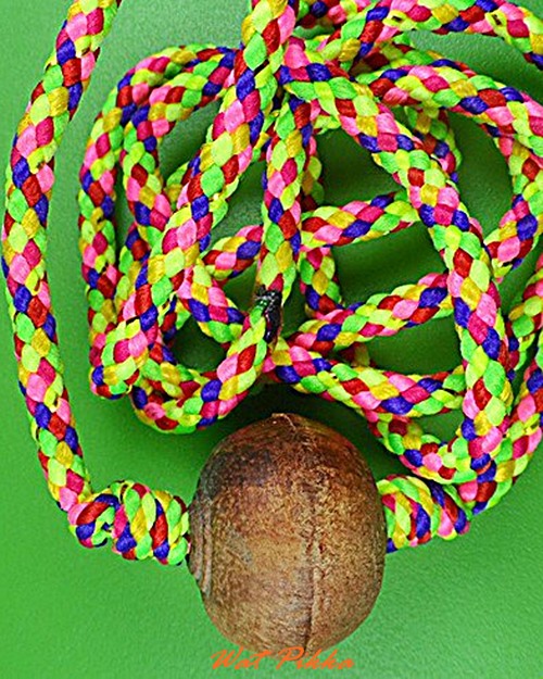 ลูกประคำโทนไม้พญางิ้วดำ หลวงปู่สิงห์ วัดบ้านขี้เหล็ก ศรีสะเกษ .4244.