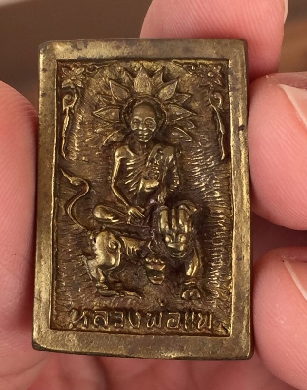 เหรียญหล่อนั่งสิงห์หลวงพ่อแพวัดพิกุลทอง