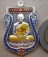 เหรียญเสมา รุ่นเลื่อนสมณศักดิ์ 2เทพ(ลพ.คูณ+ลพ.นวล)ปี2553 เนื้อเงินลงยา หมายเลข1856 พร้อมกล่องเดิม
