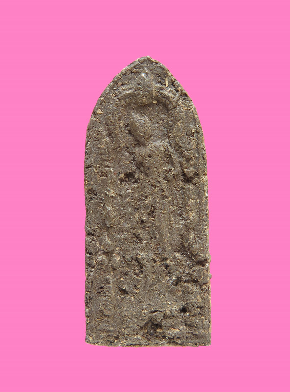 พระกำแพงนิ้ว พิมพ์ปางประสูติ เนื้อผงว่าน หลังยันต์