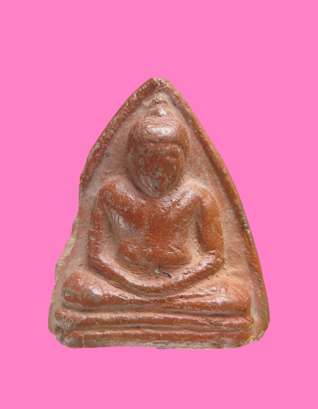 พระเนื้อดินสีส้มจัด พิมพ์หลวงพ่อโต