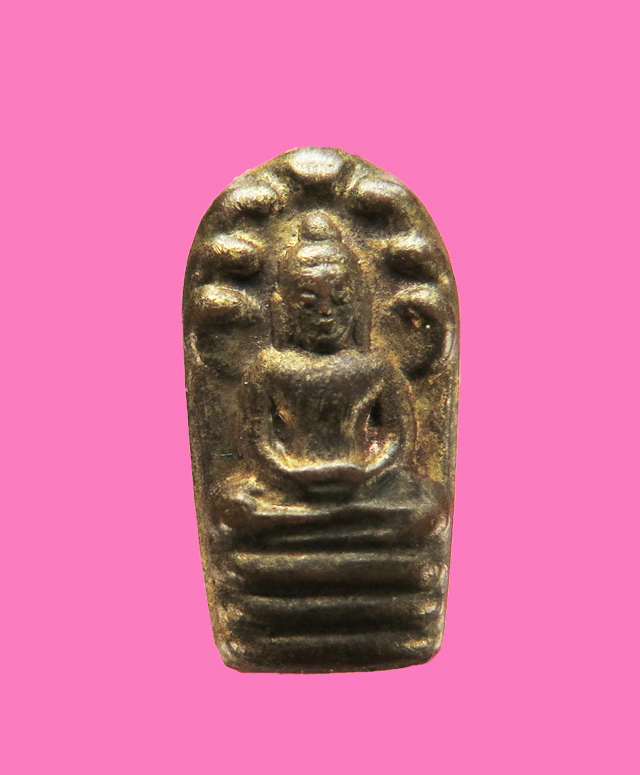 พระนาคปรกใบมะขาม หลังโค๊ด ไม่ทราบที่