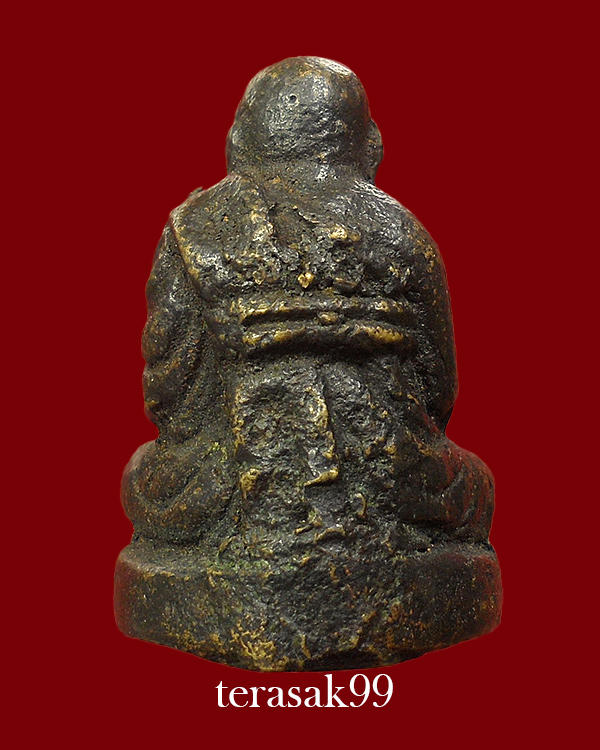 รูปหล่ออุดกริ่ง หลวงพ่อปาน(วัดบางเหี้ย) ออกวัดแสมขาว ปี2508 เนื้อทองผสม