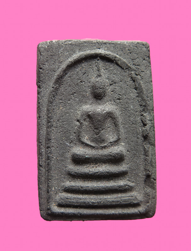 สมเด็จเนื้อผงใบลาน หลังเคยมียันต์