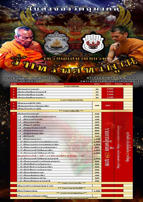 เหรียญรับทรพย์ทวีคูณ หลวงพ่อพัฒน์ วัดห้วยด้วน นครสวรรค์ ปี2562 อัลปาก้าลงยาลงยาลายธงชาติ เลข319