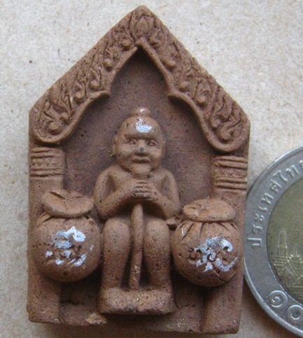 กุมารทองดูดรก เฮี้ยนสุดสุดรุ่นแรก หลวงพ่อสาย(ทราย)วัดนามวิจิตร จ.ศรีษะเกษ ฝังตะกรุด3ดอก+กล่องเดิม