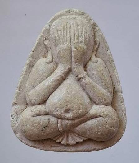 พระปิดตาหลวงพ่อสร้อย วัดเลียบราษฎร์บำรุง กทม. ปี2534 เนื้อผงเกสร หลวงปู่สรวง เทวดาเล่นดิน ปลุกเสก