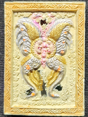 วัดป่ามหาวัน จ.นครราชสีมา เทพสาริกาคู่ ครูบากฤษณะ  รุ่นปลดหนี้ ปี 2547 