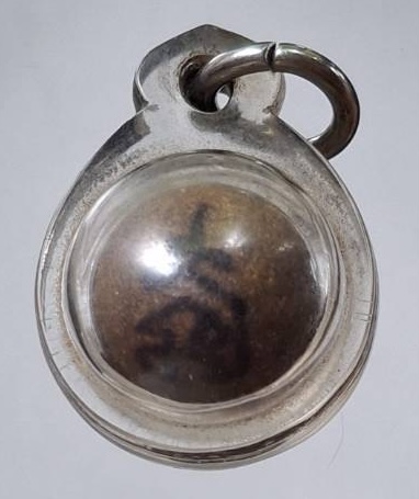 ลูกอมพระเจ้าห้ามโรค หลวงพ่อรักษ์ วัดสุทธาวาส จ.พระนครศรีอยุธยา เลี่ยมพลาสติกกันน้ำ การ์ดเดิมๆ