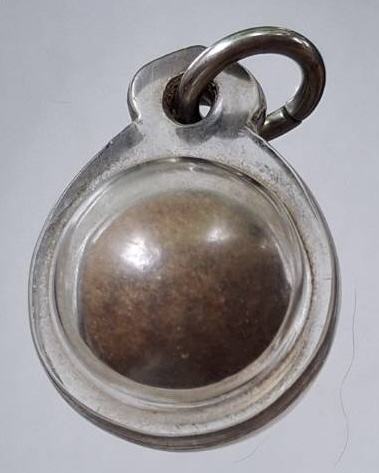 ลูกอมพระเจ้าห้ามโรค หลวงพ่อรักษ์ วัดสุทธาวาส จ.พระนครศรีอยุธยา เลี่ยมพลาสติกกันน้ำ การ์ดเดิมๆ