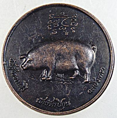 ๒๐ เหรียญนักษัตรปีกุน วัดสุวรรณคีรี ฉะเชิงเทรา