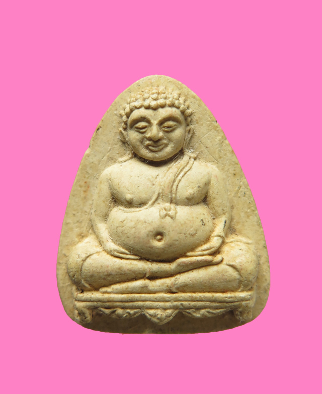 พระสังกกัจจาย เนื้อผง (ก่อนปี 20 แน่) หลังภาษาจีน