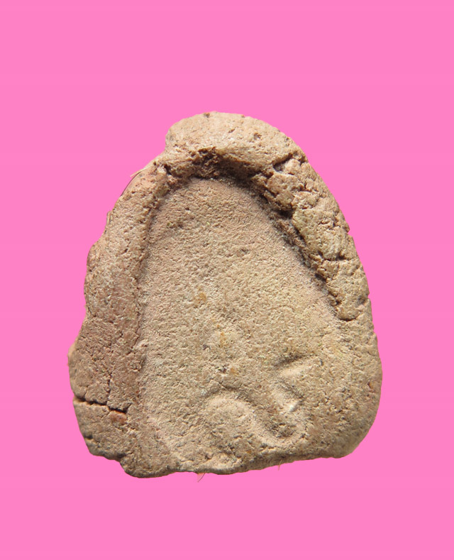 พระปิดตาเข่าบ่วง เนื้อผง มีเกสา หลังยันต์