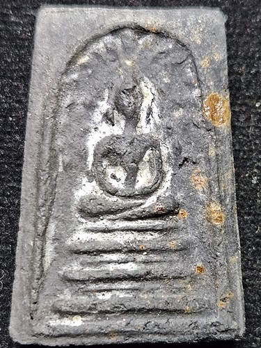 วัดระฆังฯ กรุงเทพฯ พระสมเด็จปรกโพธิ์ เจ้าคุณเที่ยง  สร้างจากเนื้อดินหุ่นหรือดินไทย 2507