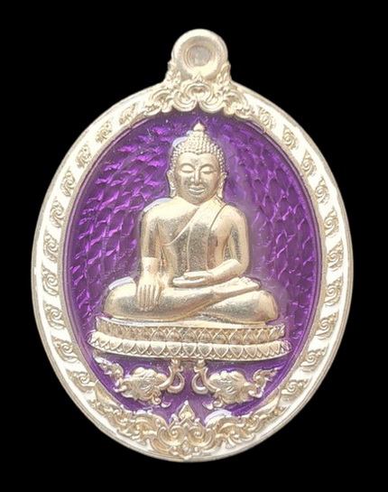 เคาะแรกแดง.. เหรียญ ลพ.สำเร็จศักดิ์สิทธิ์..อัลปาก้าลงยาม่วง # ๘๑๗..วัดหนองสะเดา จ.สระบุรี / ส่ง ems