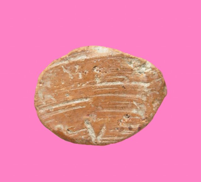 พระสังกัจจาย ลอยองค์ เนื้อดิน ก้นปาด