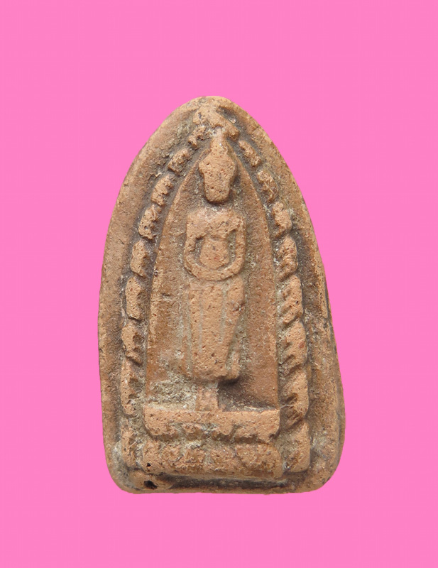 พระเนื้อดิน พิมพ์พระประจำวัน ข้างกนก