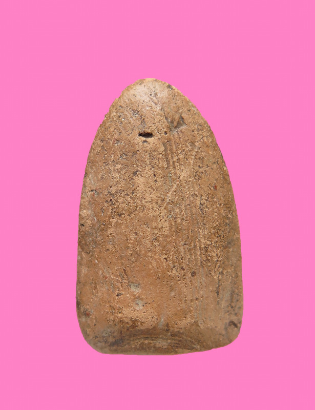 พระเนื้อดิน พิมพ์พระประจำวัน ข้างกนก