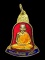 เหรียญปลอดภัย สวัสดี มีลาถ เนื้อกะไหล่ทองลงยาแดง หลวงพ่อเกษม เขมโก สุสานไตรลักษณ์ จ.ลำปาง ปี ๒๕๓๘