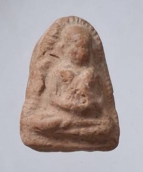 พระสังกัจจายน์ หลวงพ่อกวย วัดโฆสิตาราม จ.ชัยนาท เนื้อดินเผา