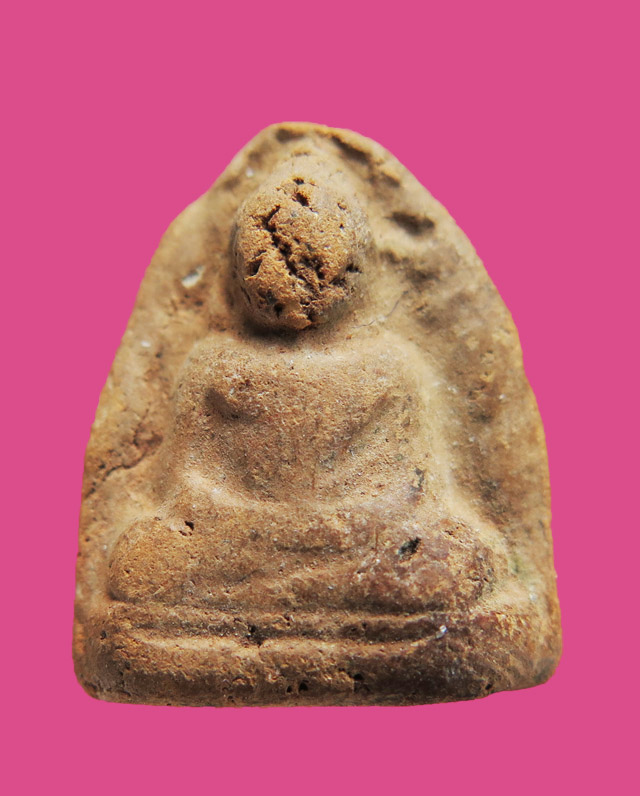 พระเนื้อดิน พิมพ์หลวงพ่อโต ขนาดเล็ก ก้นมีรู