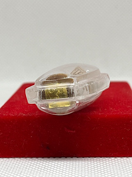 หนุมานไม้รากพุตซ้อน พิมพ์หน้ากระบี่ แผ่นโค้ตทอง รุ่น ครบ 7 รอบ หลวงพ่อแสวง วัดลาดปลาดุก นนทบุรี