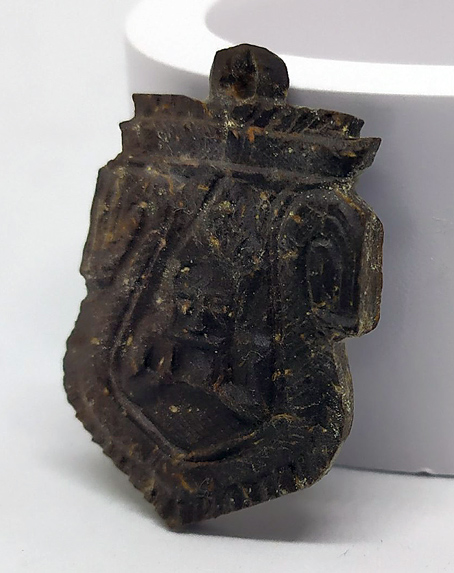 N กะลาแกะราหู ปี ๒๕๕๐ หลวงพ่อช่วง วัดควนปันตาราม พิมพ์ใหญ่ จารมือ หลังลงครั่งฝังหัวนอโม องค์สวย 10