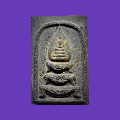 เคาะเดียว>พระสมเด็จฐานสิงห์ หลวงปู่หิน วัดระฆังฯ พิมพ์ฐานสิงห์ เนื้อผง กรุงเทพฯ สวยๆพร้อมบัตร