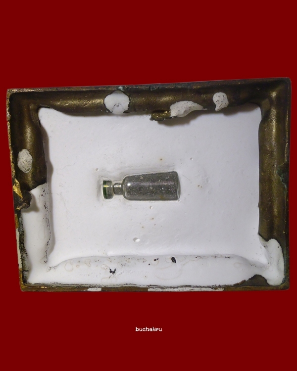 ลูกอมหนังสือ + พระบูชา หลวงพ่อโอด หน้าตัก 3 นิ้ว เนื้อทองเหลือง ฝังผงอัฏฐิธาตุ ปี 2543 วัดจันเสน