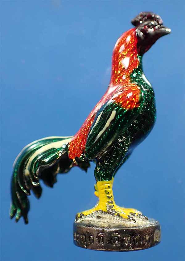 ไก่สมเด็จพระนเรศวรมหาราช ลงยา สวยกริ๊บยันกล่อง*251