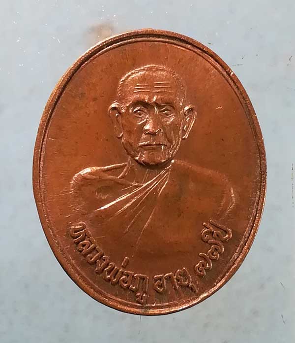 เหรียญอายุ77 หลวงพ่อภู วัดช้าง นครนายก