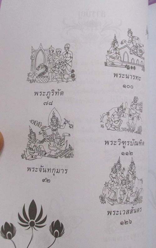  	 หนังสือ ทศชาติ