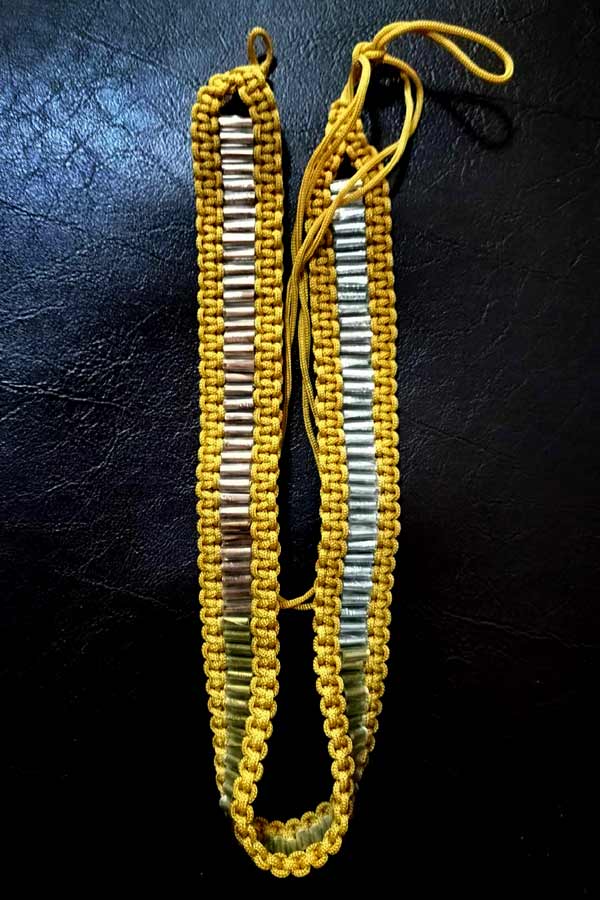 ตะกรุดคาดเอว 108 ดอก 3 กษัตริย์ (ทอง-นาค-เงิน) หลวงปู่แผ้ว วัดกำแพงแสน  นครปฐมปี 2550  .......เคาะเด