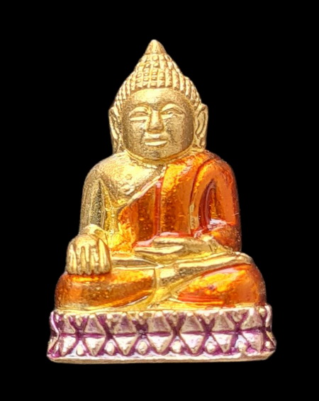 เคาะแรกแดง..กริ่งเล็ก ลพ.สำเร็จศักดิ์สิทธิ์ ๖๔..กะไหล่ทองลงยาฐานม่วง # ๗๓๐..วัดตลิ่งชัน จ.สระบุรี