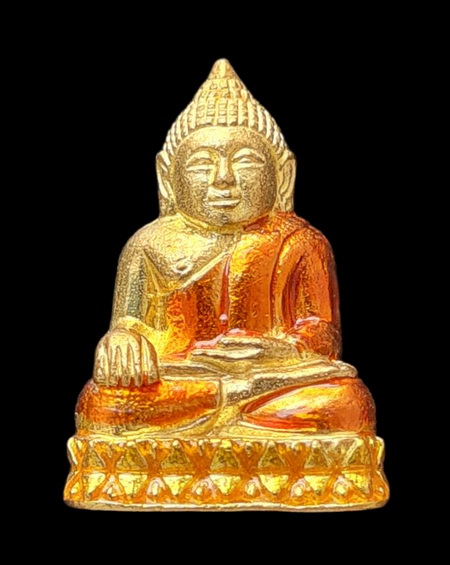 เคาะแรกแดง..กริ่งเล็ก ลพ.สำเร็จศักดิ์สิทธิ์ ๖๔..กะไหล่ทองลงยาฐานเหลือง # ๙๐๖..วัดตลิ่งชัน จ.สระบุรี