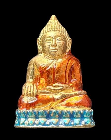 เคาะแรกแดง..กริ่งเล็ก ลพ.สำเร็จศักดิ์สิทธิ์ ๖๔..กะไหล่ทองลงยาฐานเขียว # ๓๙๖..วัดตลิ่งชัน จ.สระบุรี