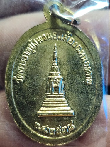  วัดพระธาตุบังพวน อำเภอเมือง จังหวัดหนองคาย เหรียญพระพุทธหลวงพ่อใหญ่ หลังพระธาตุเจดีย์ 2538