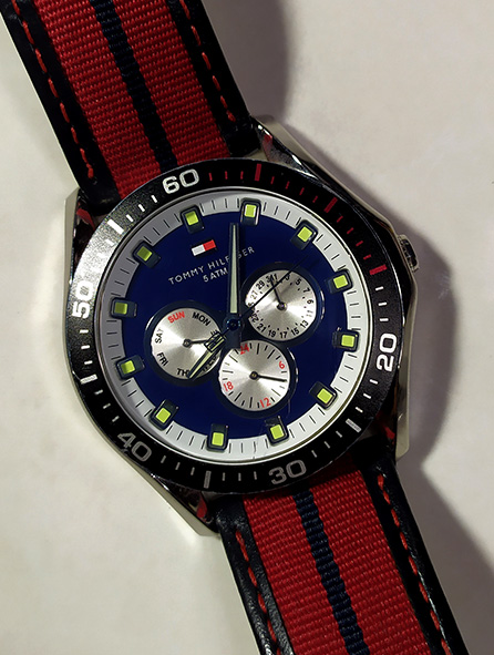 TOMMY HILFIGER โครโนกราฟ ของแท้ DAY-DATE 24HR.