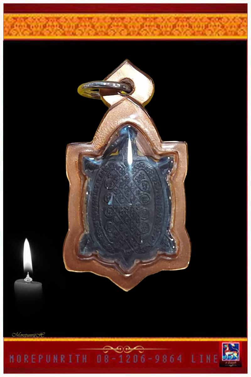 เหรียญพญาเต่าเรือน(มหาลาภ) หลวงพ่อเปิ่น วัดบางพระ เนื้อทองแดงรมดำ เลี่ยมพลาสติกสวยงามอย่างดี 