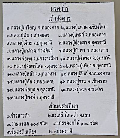 พระสมเด็จผงเถ้าอังคาร หลวงปู่เหรียญ ลปแหวน ลปฝั่น ลปเทสก์ ลพพุธ ฯ