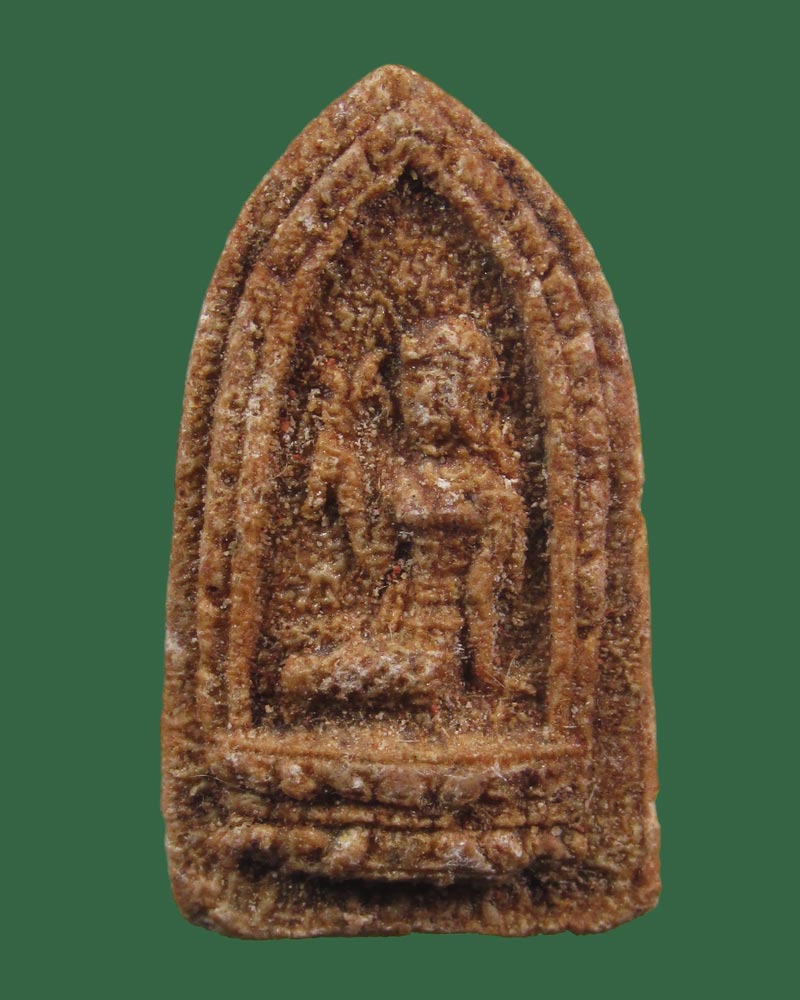 พระแม่โพสพ วัดโพธิ์ศรี เนื้อผง (แดง) ปี 2497 จ.ลพบุรี (สมเด็จพระพุฒาจารย์(นวม)ปลุกเสก((((ปิดเคาะแรก)