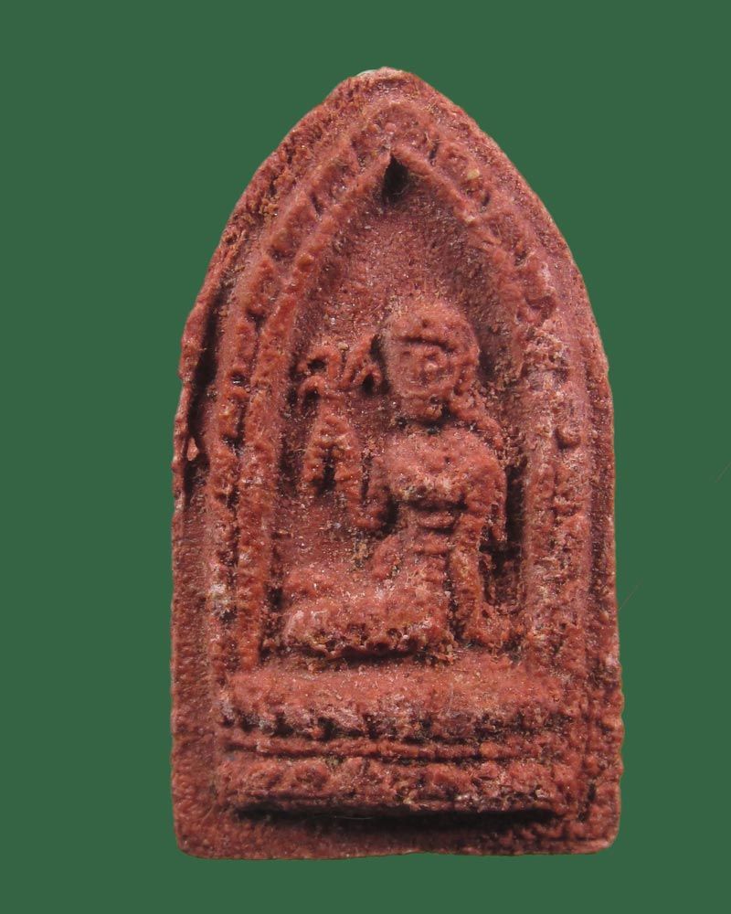 พระแม่โพสพ วัดโพธิ์ศรี เนื้อผง (แดง) ปี 2497 จ.ลพบุรี (สมเด็จพระพุฒาจารย์(นวม)ปลุกเสก((((ปิดเคาะแรก)