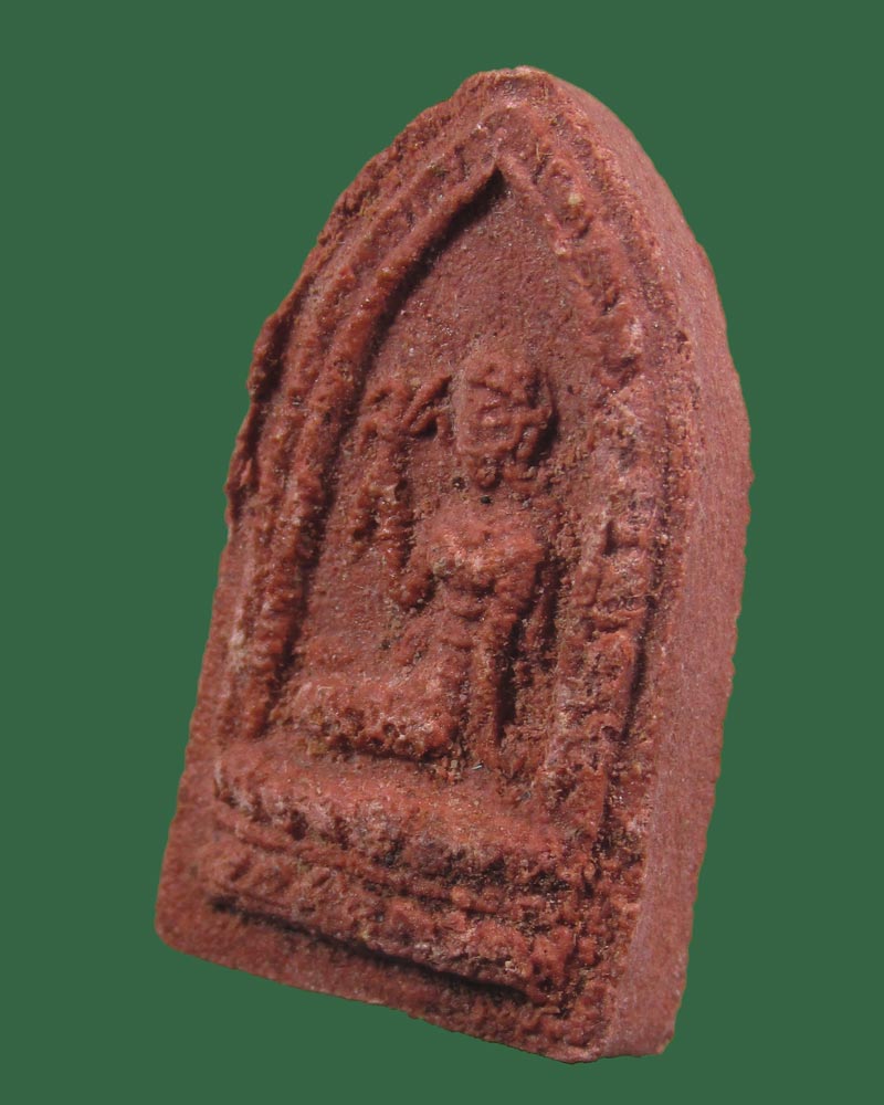 พระแม่โพสพ วัดโพธิ์ศรี เนื้อผง (แดง) ปี 2497 จ.ลพบุรี (สมเด็จพระพุฒาจารย์(นวม)ปลุกเสก((((ปิดเคาะแรก)