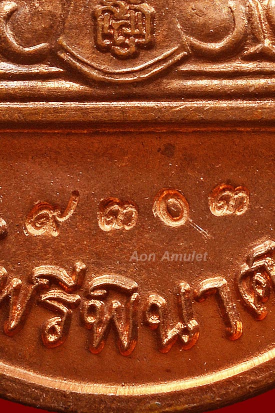 เหรียญไพรีพินาศเนื้อทองแดง รุ่น ญสส. เพชรกลับ หลวงปู่บัว ถามโก วัดศรีบุรพาราม พ.ศ.2553 หมายเลข 9303