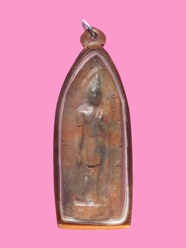 พระลีลาพิมพ์ถ้ำหีบ หลังจาร