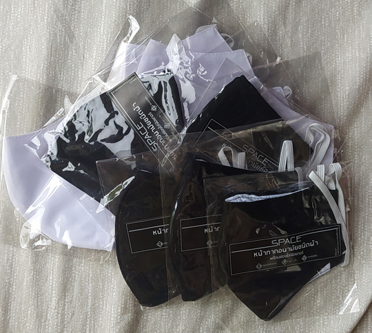 หน้ากากอนามัย SPACE ของใหม่ ชนิดผ้า 3D แพ็ค10ชิ้น ช่วยป้องกัน PM2.5