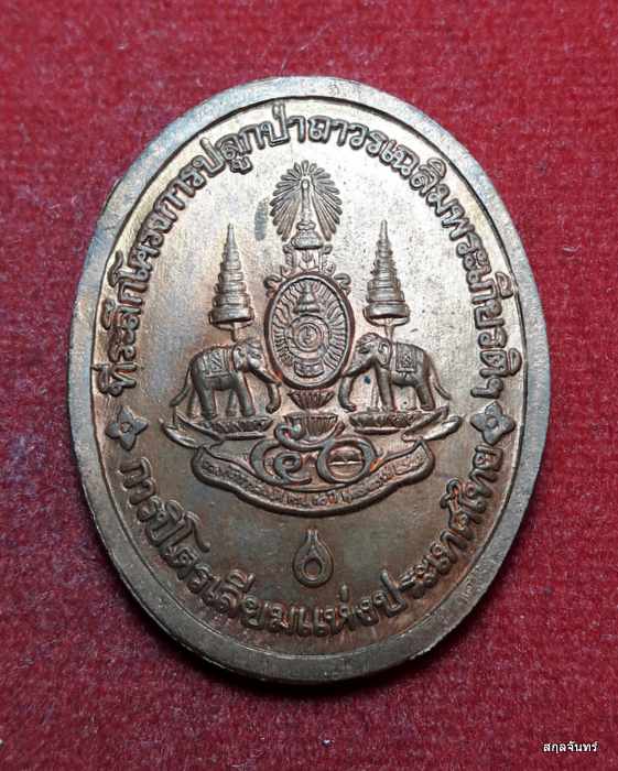 เหรียญหลวงพ่อคูณ รุ่นกูรักษ์ป่า ปี 2539 (02) ปลูกป่า ปตท