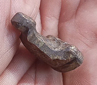 รูปหล่อปั๊มหลวงพ่อแนมวัดเขาหน่อ รุ่นแรกกวักเงิน